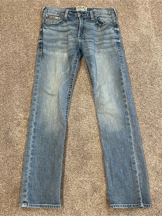 Ariat Other - Ariat M7 Slim Fit Straight Leg Jeans Mens 35x36 Light Wash Western Denim EUC